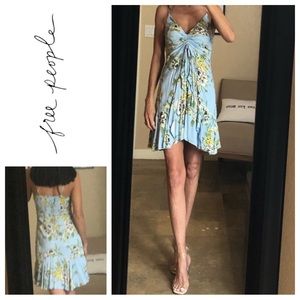 FREE PEOPLE BLUE SUMMER DRESS Sz XS